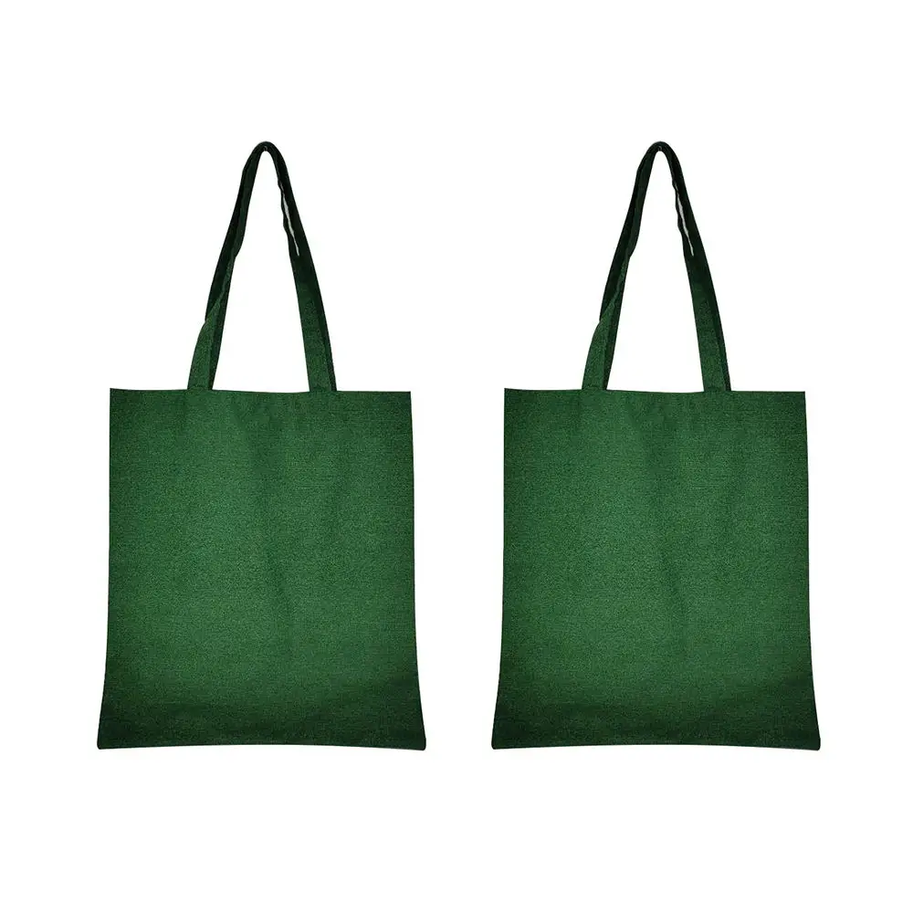 

2Pack 100% Cotton Canvas Grocery Shopping Bags,Cloth Grocery Tote Bags with Handles Cotton Washable and Eco-friendly Bags