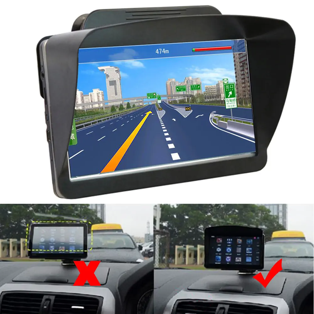 

5 Inch GPS NavIgation Accessories Universal Sunshade Sunshine Sun Shade GPS Screen Visor Hood Block