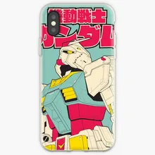 Rx-78-2 Gundam мягкий чехол для iPhone 7 8 6 6s Plus 5S 4 силиконовый прозрачный чехол для iPhone X Xs 11 Pro Max XR
