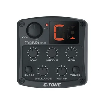 

GT-3 guitar equalizer digital 4 band with tuner and feedback control, Cherub