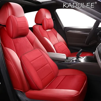 

KADULEE Custom Leather car seat cover For HYUNDAI Solaris Getz Elantra Accent Tucson Sonata i30 ix35 automobiles accessories