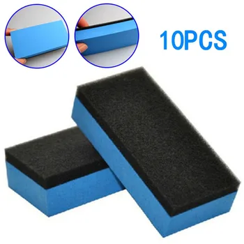

2/5/10pcs Blue EVA Sponge Glass Nano Waxing Pads Car Ceramic Coating Sponges for Auto Waxing Care Accessories