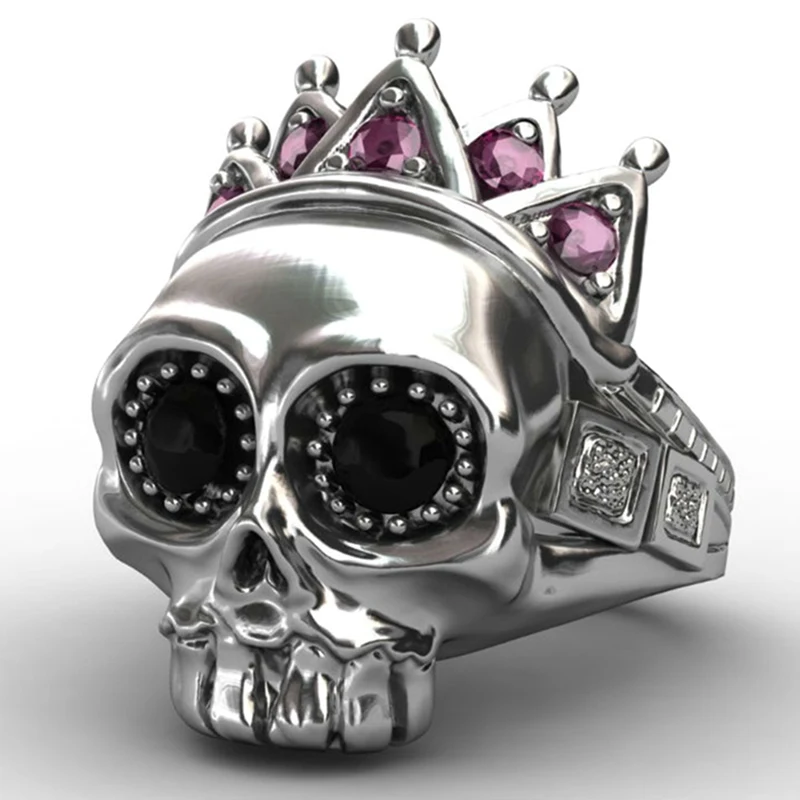 crown skull ring