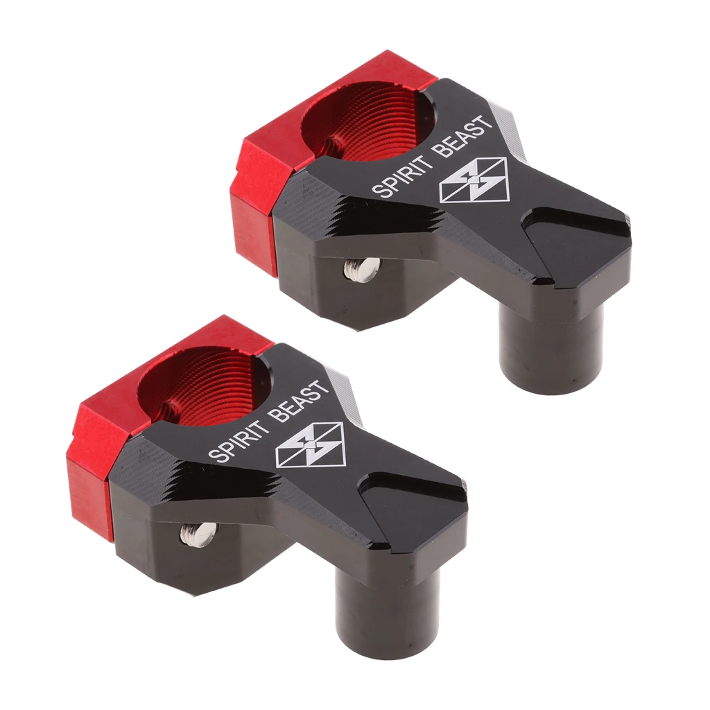 Motorcycle HandleBar Handle Fat Bar Mount Clamps Riser 7/8'' 22mm-28mm