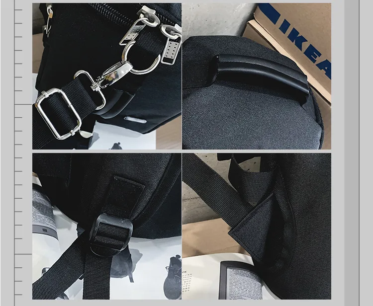 Новинка, JIULIN, модный, для отдыха, спорта, кампус, ветер, большая емкость, холст, для путешествий, водонепроницаемый, многофункциональный рюкзак