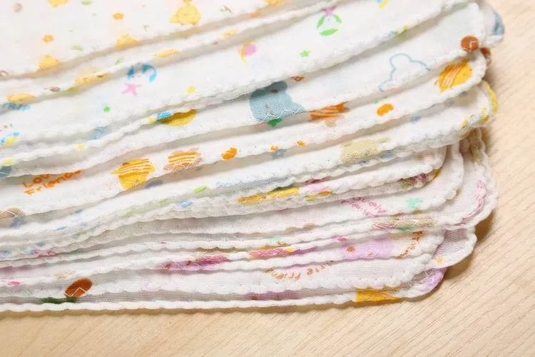 10 шт. детское полотенце для кормления плюшевый Детский носовой платок для кормления в горошек с рисунком медведя