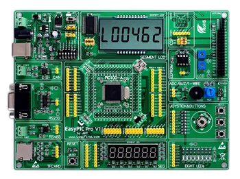 

easyPIC Pro Learning Evaluation Development Board dsPIC PIC32 PIC24 with PIC32MX795F512L