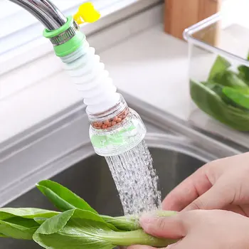 

Universal Kitchen Faucet Water Tap Heads 360 Degree Rotating Household Water Purifier Sprayer Activated Carbon Filtration