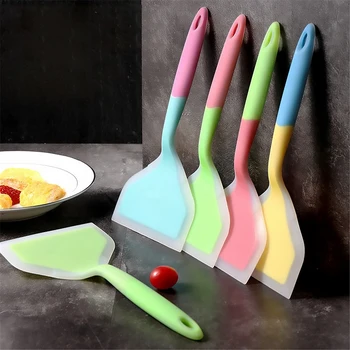 

Silicone Spatula Non-stick Wide Turner Heat Resistant Pancakes Fried Cookware