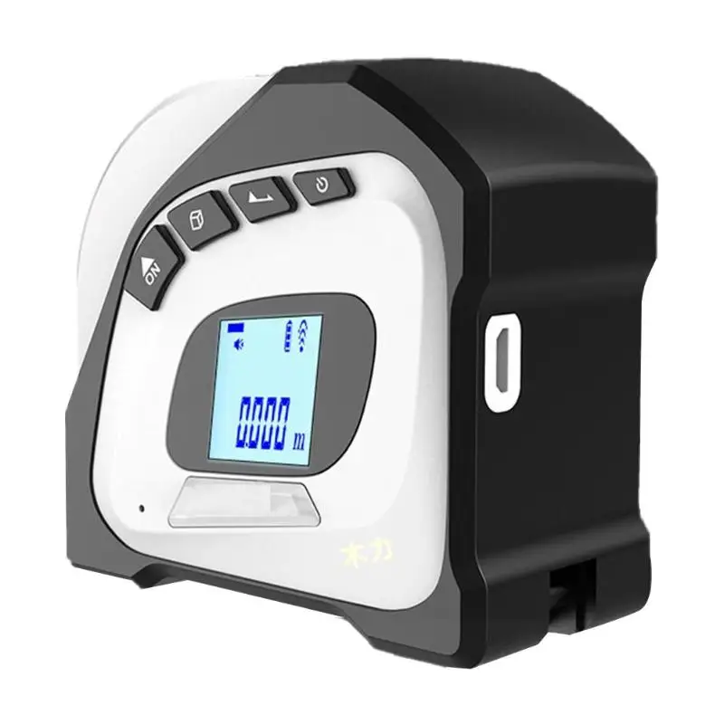 

2-in-1 Digital Laser Rangefinder LCD Backlit Display Infrared Tape Measure