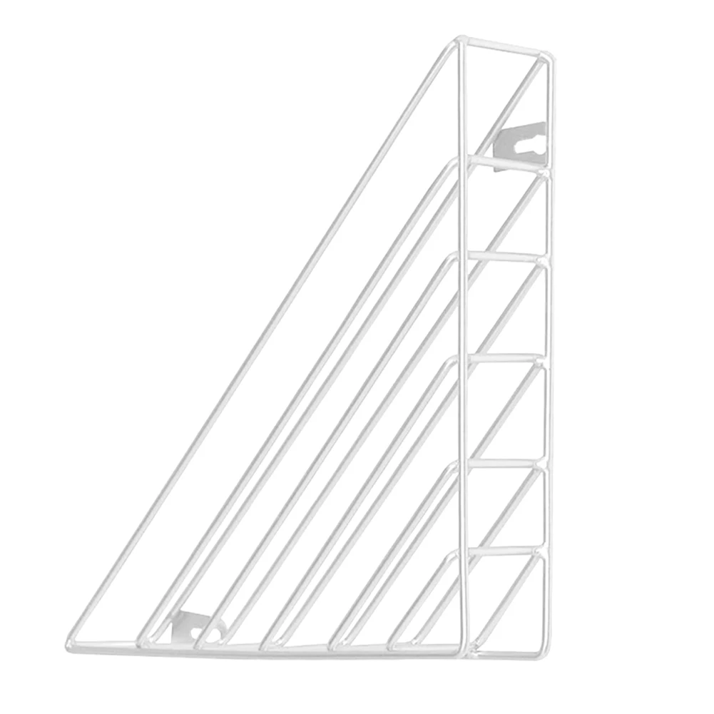 

Iron Structure Book Shelf Nordic Style Living Room Triangle Simple Wall Mounted Hanging Decorative Home Practical Space Saving