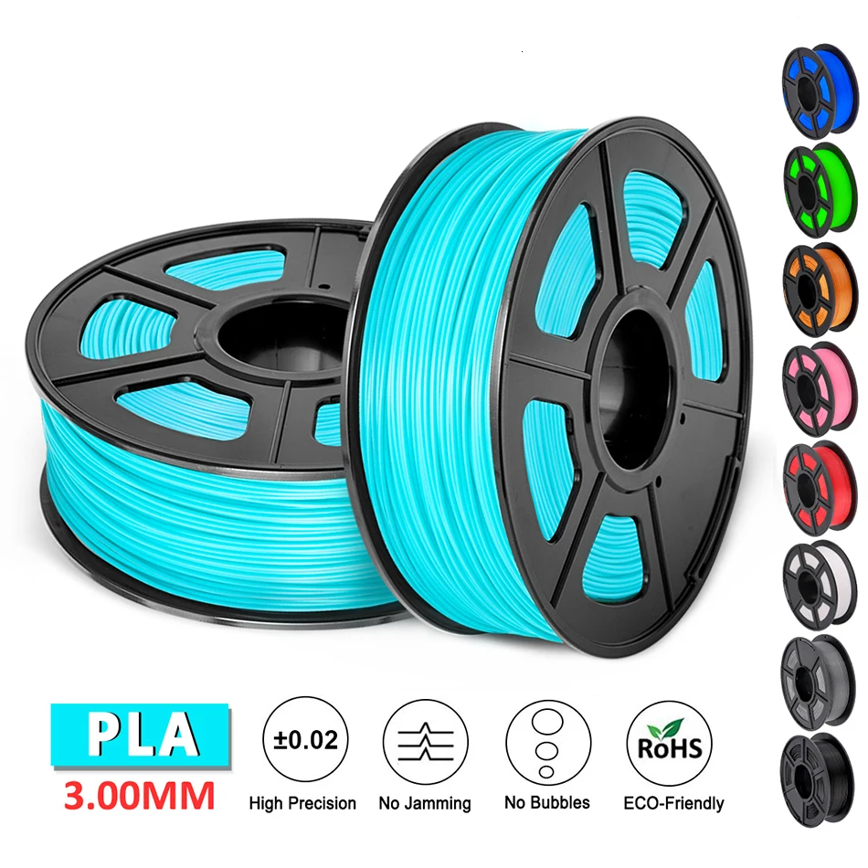 PLA 3d нить для 3d принтера 3,0 мм пластик Поликарбонат Сублимация No Bublle 1 кг в рулоне для 3D ручек 115 м