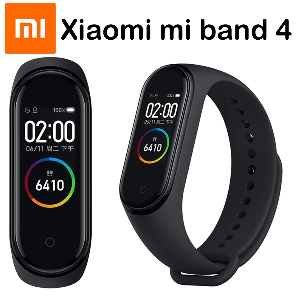 Xiaomi mi Band 4 смарт-браслеты mi band 3 Браслет фитнес-трекер для измерения сердечного ритма сенсорный экран pulsera inteligente