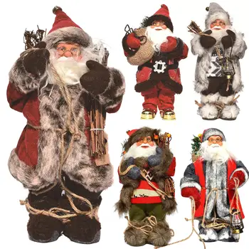 

Cartoon Standing Santa Claus Display Mold Doll Christmas Ornament Kids Gift