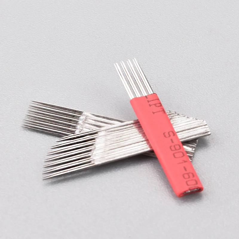 

50 PCS Tattoo Needles Permanent Makeup Microblading Needles Eyebrow Manual Tattoo Embroidery Pen
