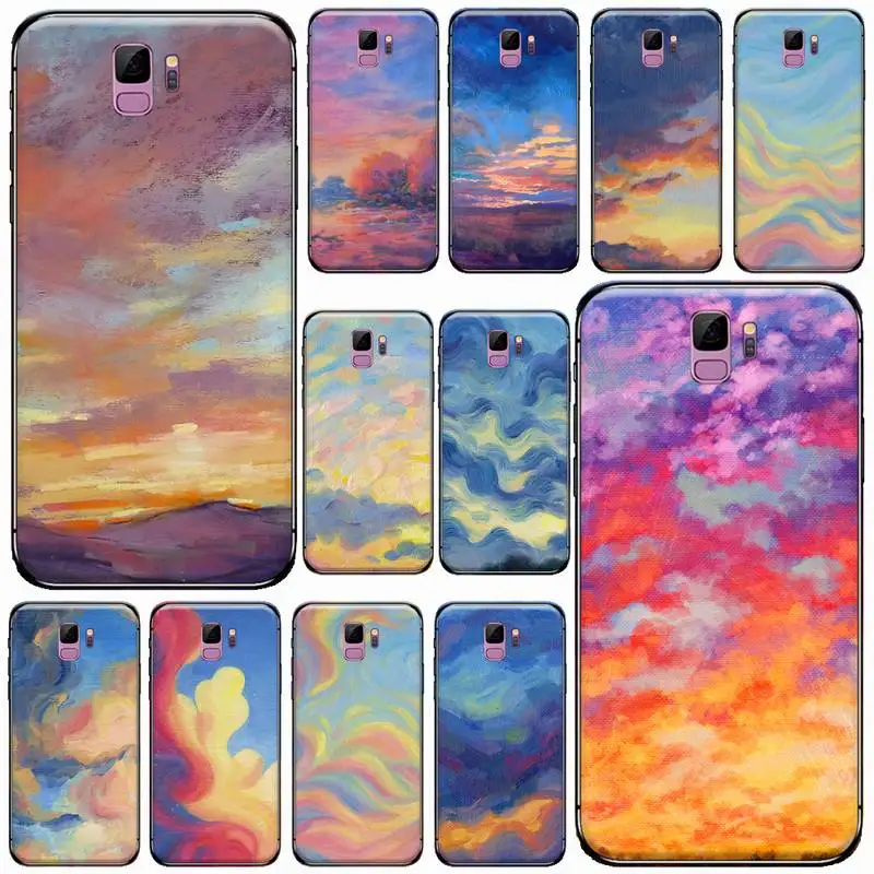 

Artistic painted oil painting landscape Phone Case For Samsung galaxy S 7 8 9 10 20 edge A 6 10 20 30 50 51 70 note 10 plus