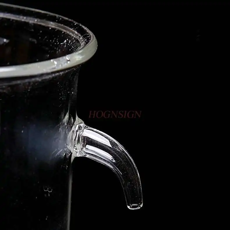 오버플로 컵 유리 오버플로 컵 비커 입 화학 실험 장비 용기 유리 악기 250ml
