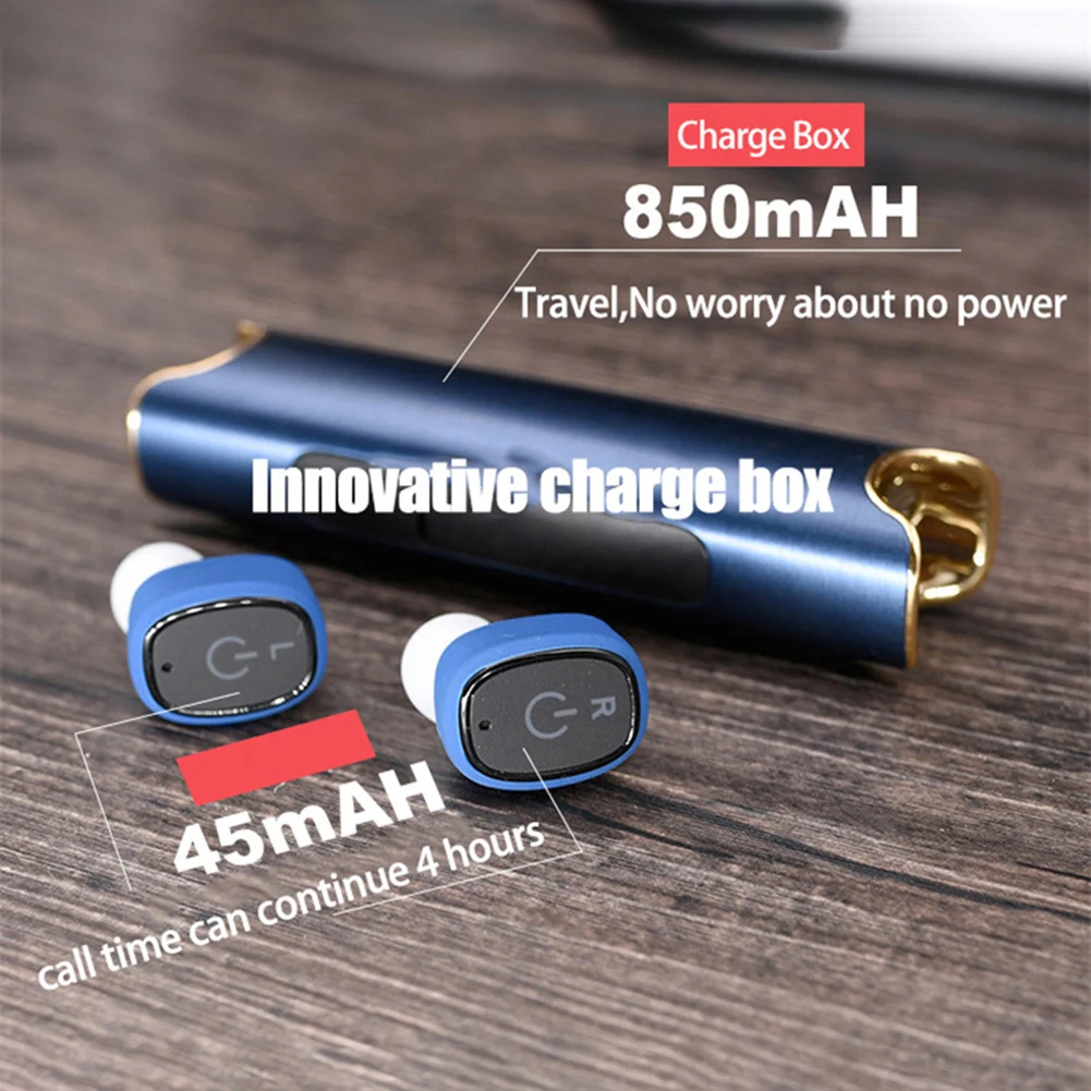 Mini S2 водонепроницаемый Tws беспроводной Bluetooth 5,0 наушники-вкладыши стерео спортивные наушники с микрофоном чехол для зарядки