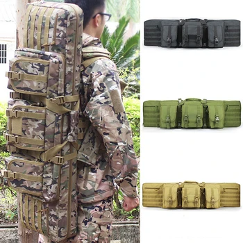 

Tactical Double Rifle Bag Hunting Shooting Military Army Gun Bags Airsoft Paintball Rifle Case for M4a1 AR15 92cm 107cm 120cm