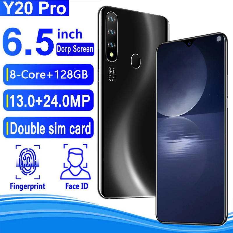 US $125.40 Smart Phone 65 Inch 8Core 128G 4300mAh Android Mobile Phone Unlock Cheap Phones