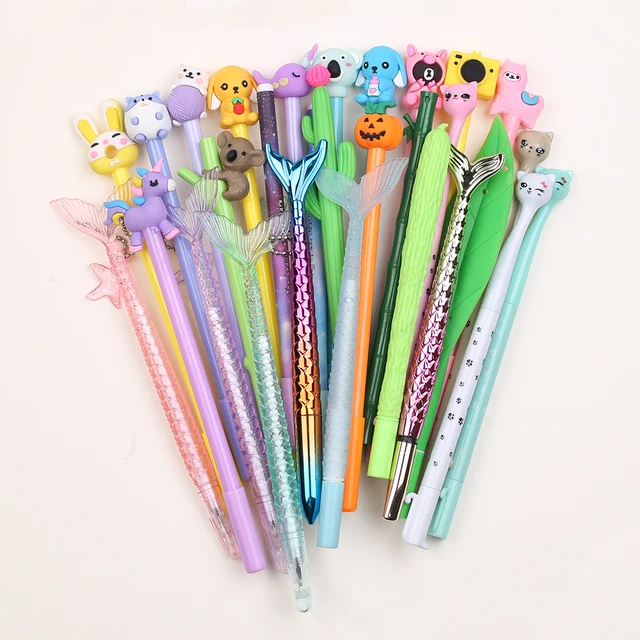 de Gel Kawaii para niños y niñas, de Koala, gato, pata, conejo, Escuela divertida, Rollerball, papelería, regalo, novedad, 24 piezas _ - AliExpress Mobile