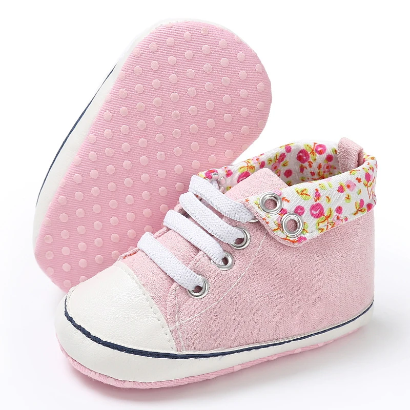 Fashion Newborn Baby Girls Shoes Soft Sole Anti-slip Floral Print Casual Kid little girl shoes toddler snekers