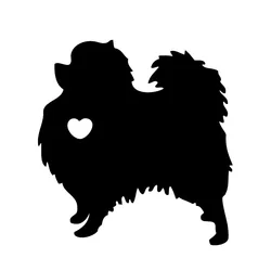S51069 Various Sizes/Colors Car Stickers Vinyl DecalI Love My Pomeranian Dog Motorcycle Decorative Accessories Waterproof