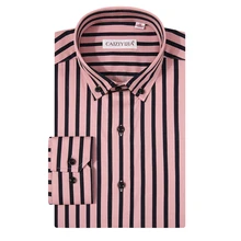 Мужская модная рубашка на пуговицах в Вертикальную Полоску, Повседневная рубашка с длинным рукавом, Стандартная посадка, удобная Рубашка премиум класса