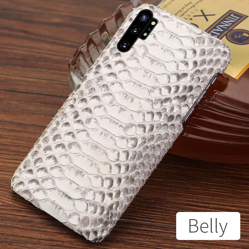 Photo Color Из натуральной кожи питона кожаный чехол для телефона для samsung galaxy Note 10 10 Pro A50 A70 A30 A8 S10 S7 S8 S9 плюс Snakeskins крышка - Цвет: Photo Color
