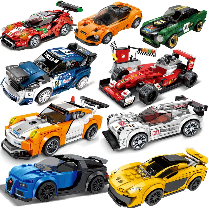 

2019 Compatible legoed speed champions city car technic super racer sets building blocks kids toys bricks children boy gift kits