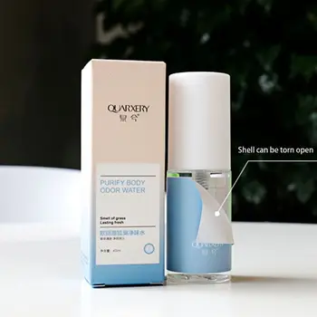

45ml Women Men Purify Body Odor Water Spray Long Lasting Refreshing Antiperspirant Armpit Sweat Remover Deodorant Perfume E8BB