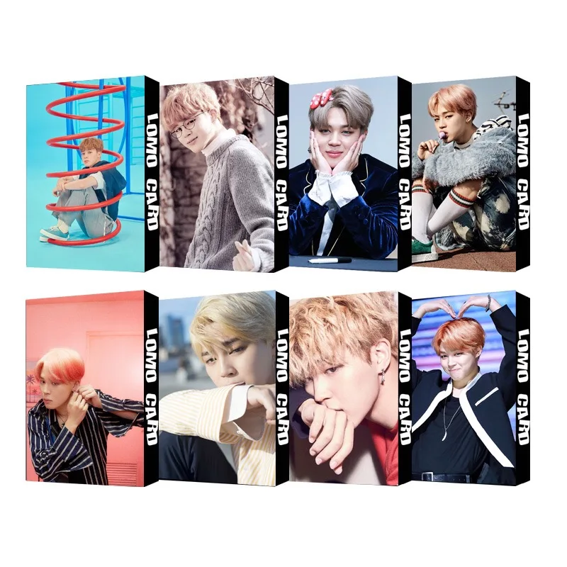 

30Pcs/set Kpop Bangtan boys JIMIN New MAP OF THE SOUL PERSONA BOY WITH LUV Lomo Cards Postcards Decor Self Made Picture Fan Gift