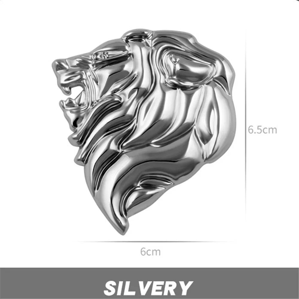 

1 шт. Металлическая Автомобильная наклейка с львиной головой для 308 животных 3D значок эмблема крыла Dacal внешние автомобильные аксессуары