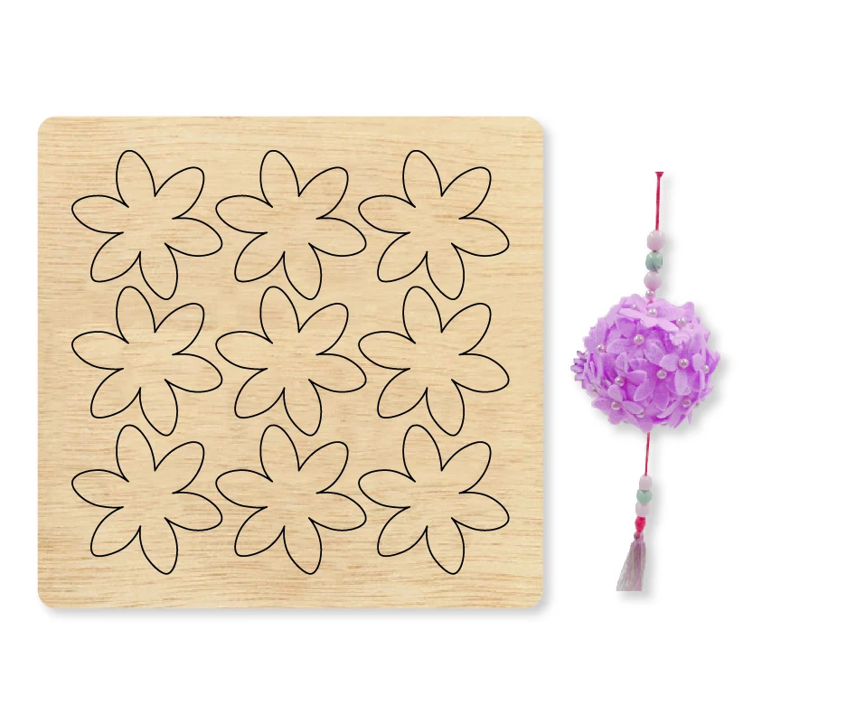 

flower ball pendent cutting dies 2020 die cut & wooden dies Suitable for common die cutting machines with black pad