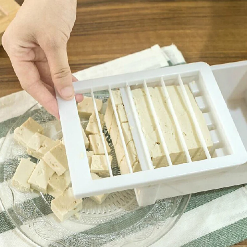 Японский стиль Nultifunctional Tofu срезанные части артефактов формы тофу креативный Кристалл крем машина для резки кухонный инструмент
