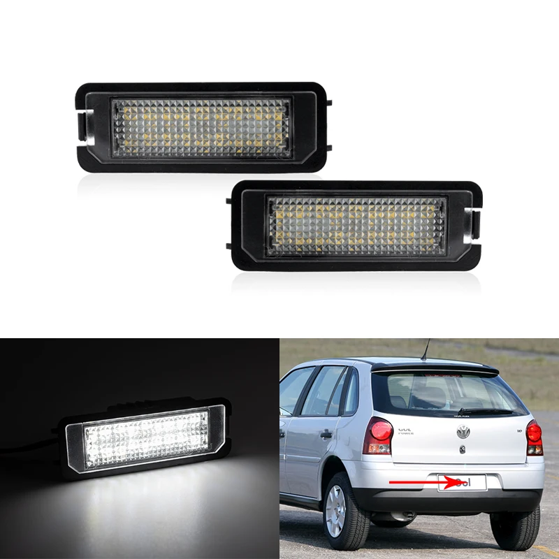 Подходит для VW GOL 2004-2010 Fox EU 2005-2012 Saveiro 2005-2013 без ошибок Белый SMD белый задний
