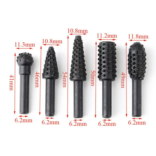 Juego de brocas de 1/4 pulgadas, herramientas de corte para cuchillo para trabajar la madera, herramienta de tallado de madera, herramientas de corte de madera, juego de brocas de trabajo, 5 uds. 5