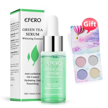 

EFERO Shrink Pores Green Tea Face Serum Whitening Face Cream Moisturizing Oil Control Anti-Aging Face Essence Plant Skin Care