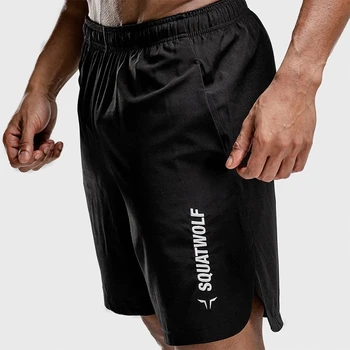 

Summer New Men Gyms Shorts Calf-Length Fitness Bodybuilding Fashion Casual Joggers Workout Beach Short Pants Sweatpants