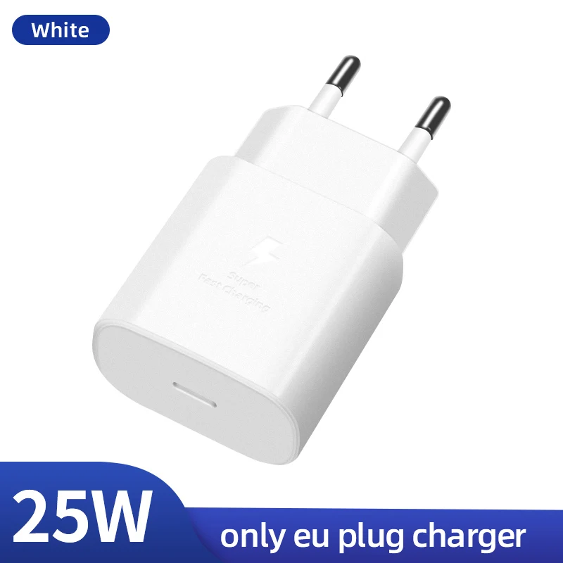 65 watt usb c charger Samsung S22 S21 Note 20 10 A70 Super Fast Charger Cargador 25W EU Power Adapter Galaxy Note20 S20 A90 A80 S10 5G TypeC Cable quick charge 3.0 Chargers