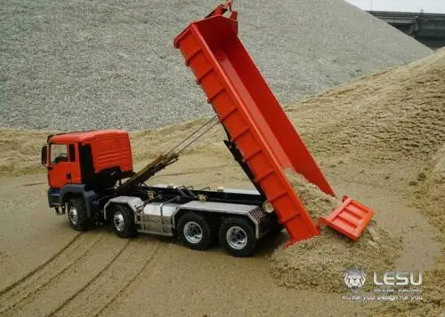LESU 1/14 весы MAN TGS 8*8 гидравлический грузовик RC вкл/выкл радиоприемник окрашенный