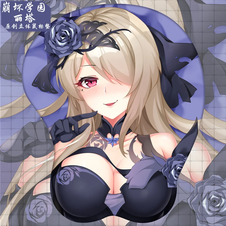 

Game Cosplay Honkai Impact 3rd Anime Chest Computer 3D Mouse Pad Gaming Mouse Mat Rita Rossweisse Desk Playmat Holiday Gift