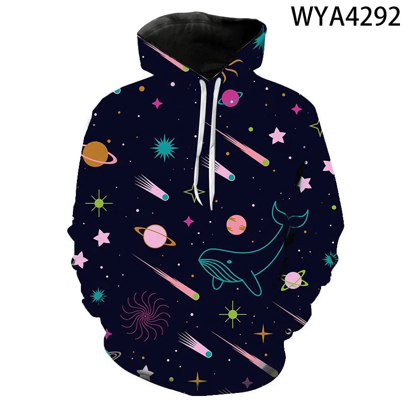 3d Galaxy Pattern Print Hoodie, Cool Hoodies For Men, Men's Casual