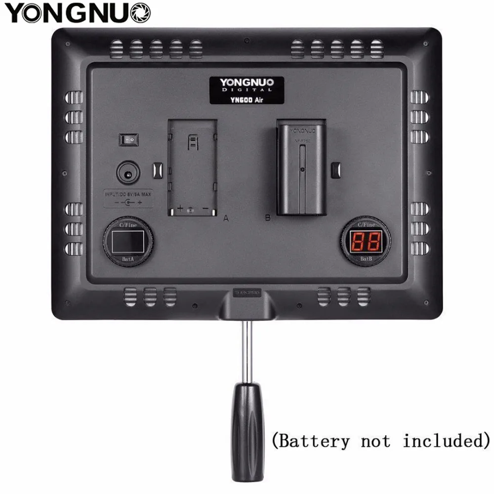 YONGNUO YN600 Air 3200 K-5500 K светодиодный светильник для видеокамеры двухцветный светодиодный студийный светильник для камеры Canon Nikon DSLR