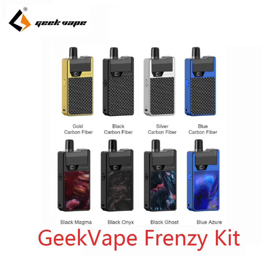 Электронная сигарета GeekVape Frenzy Kit Pod system с картриджем 2 мл емкость 950 мА · ч