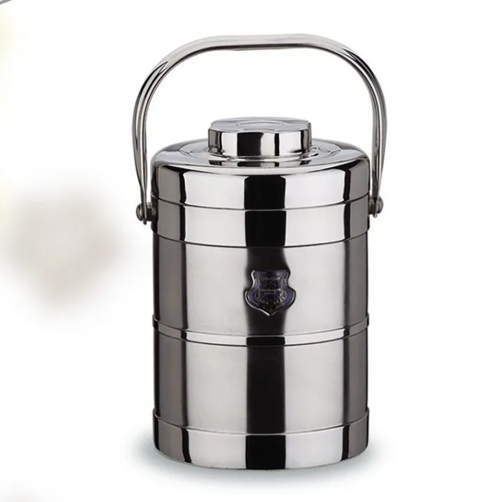 

MaoSheng.NH Stainless Steel Vacuum Pot with Handle Home Straight Portable Pan Container Insulated Barrel