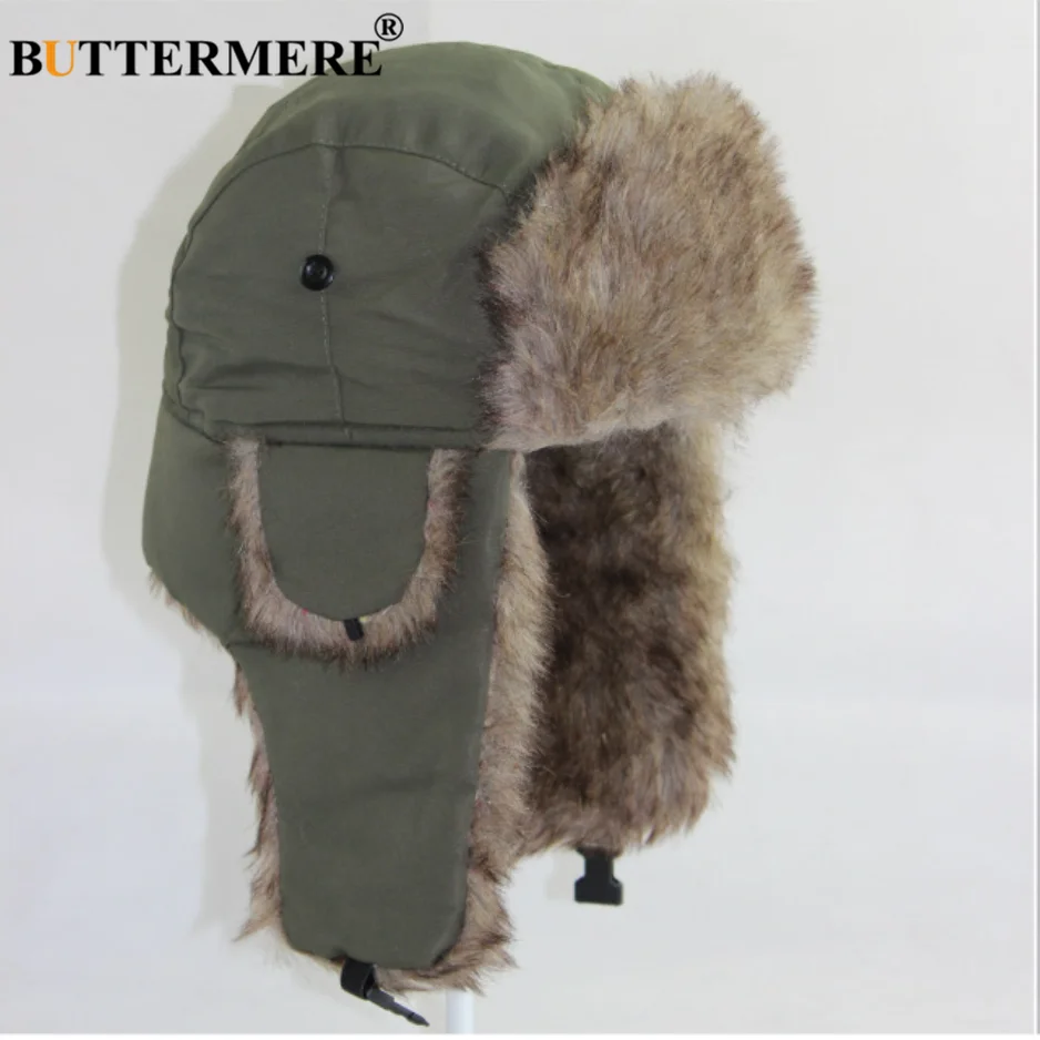 Bulu Bomber Hat Earflap Trapper Tebal 