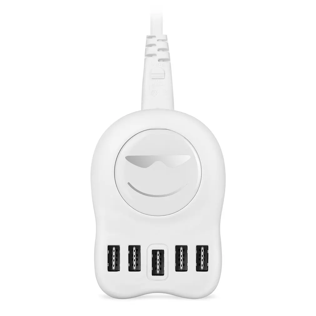 Многопортовое 5USB зарядное устройство для мобильного телефона 3.1A электрическая розетка Умная автоматическая с соответствующим зарядным устройством адаптер для iPhone