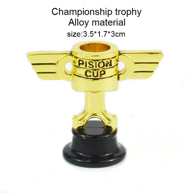 3.5x1.7x3cm Disney Pixar Cars Lightning McQueen PISTON CUP Gold Championship Trophy Alloy Toy Model Christmas Gift for Children 3