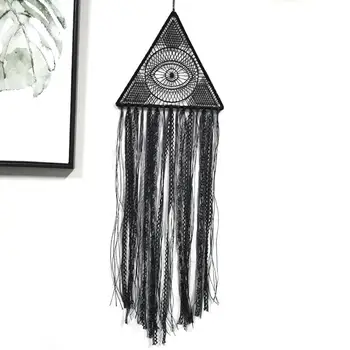 

SOFTBATFY Original Black Tassel Dreamcatcher Indian Feather Hanging Art Gifts to Bestie Friends Valentine's Day Gifts
